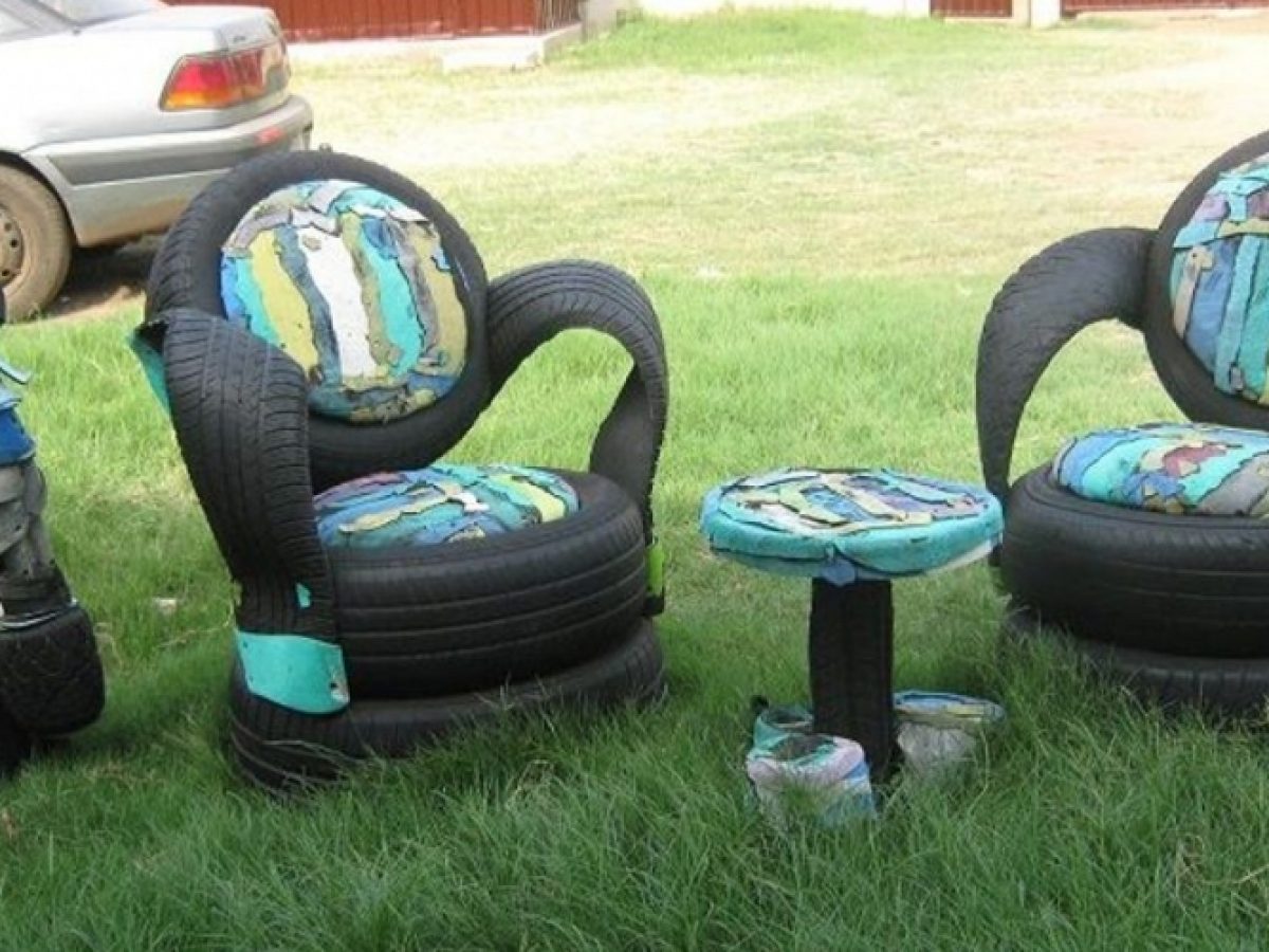 Дачные кресла из колес